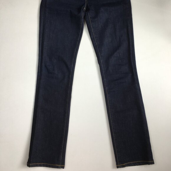 RALEIGH Hand Crafted North Carolina US Dark Wash Straight Leg 5 Pocket Jeans - Picture 12 of 16